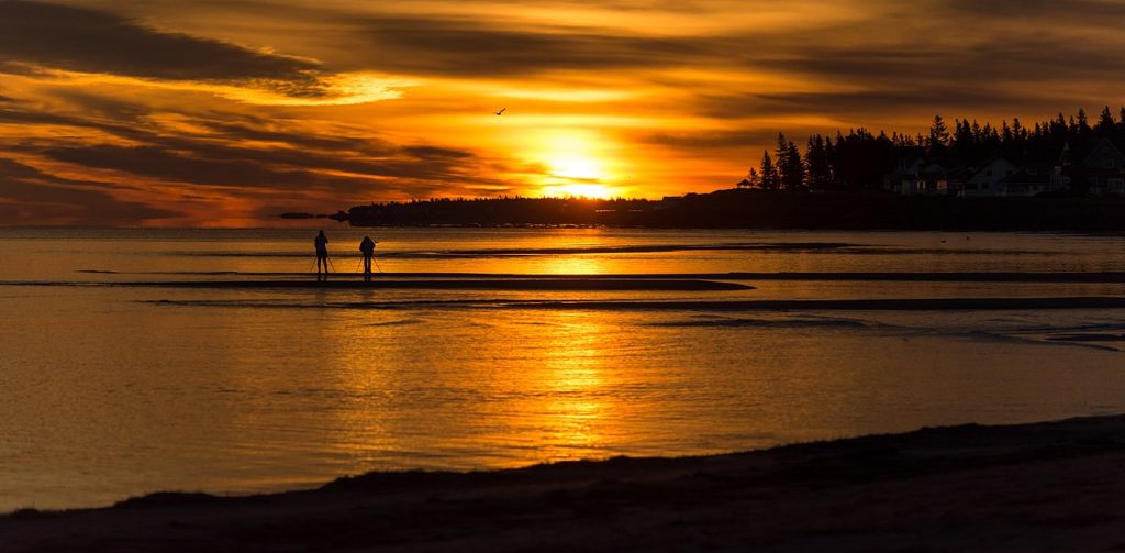 A beautiful sunrise at Parlee beach, Shediac, New Brunswick