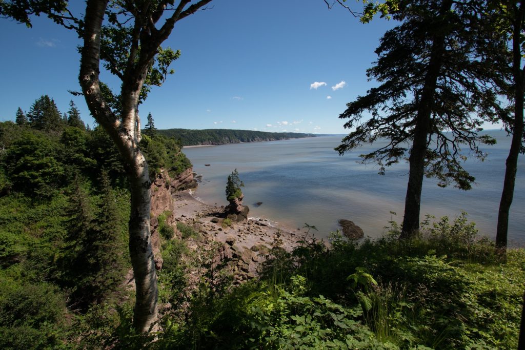 Tourism New Brunswick - Majestic aerial view of Hopewell Rocks