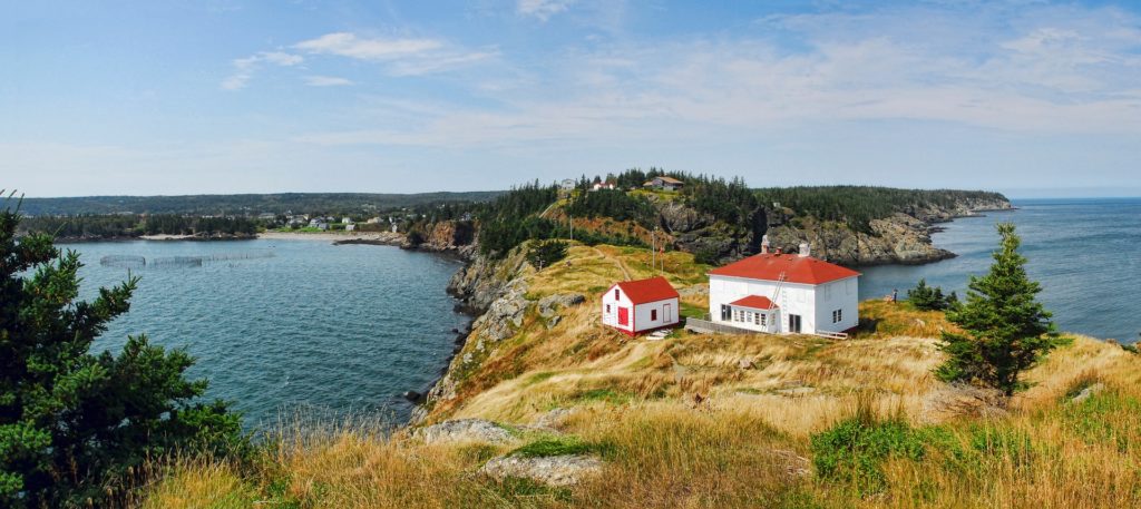 Ocean and land view of Grand Manan